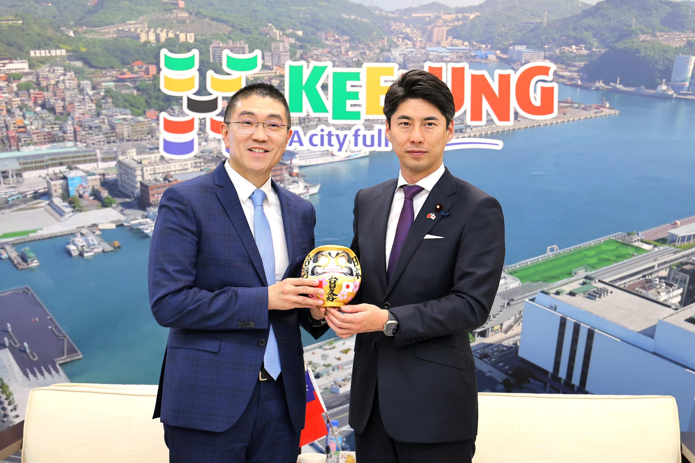 謝國樑接待日本自民黨青年局訪問團　臺日城市交流再深化