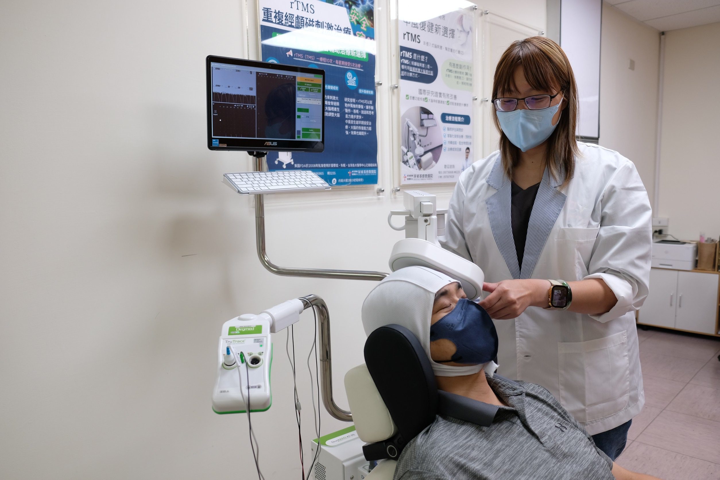 20分鐘喚醒沉睡大腦！屏基引進 rTMS 新療法　中風復健再添突破口